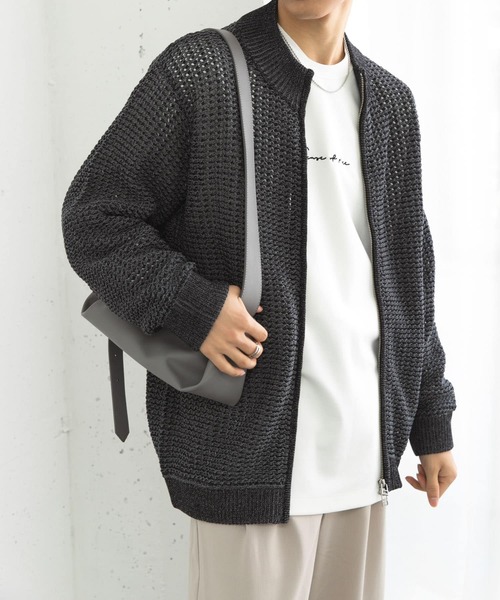 カーディガン ボレロ モディッシュガゼ MODISH GAZE ソフトタッチ オーバーサイズ ニット