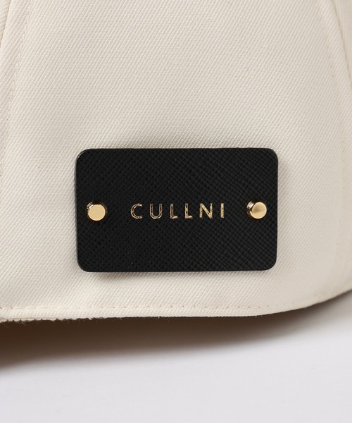 CULLNI（クルニ）の「Wool Gabardine Leather Emblem Cap（キャップ・メンズ・ネイビー/ブラック/オフホワイト・ONESIZE）」の17枚目の写真