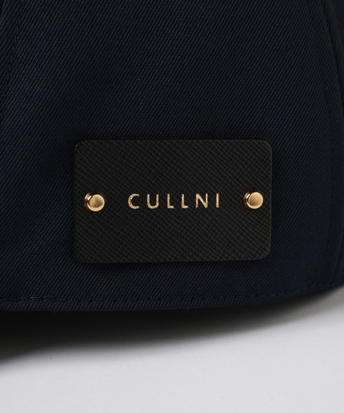 CULENI ブラック レザー トレーナー クルニ CULLNI トレーナー スウェット Logo Embroidery Pullover メンズ