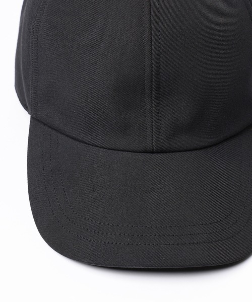 Wool Gabardine Leather Emblem Cap（キャップ）｜CULLNI