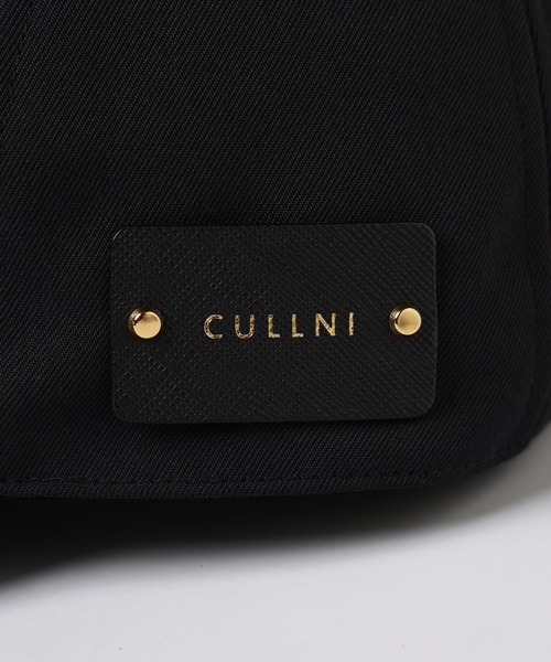 CULLNI（クルニ）の「Wool Gabardine Leather Emblem Cap（キャップ・メンズ・ネイビー/ブラック/オフホワイト・ONESIZE）」の11枚目の写真