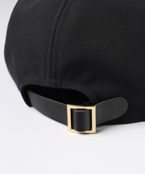 Wool Gabardine Leather Emblem Cap（キャップ）｜CULLNI