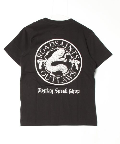 REPLAY(リプレイ)の「コットンジャ-ジーバイカープリントTシャツ(Tシャツ/カットソー・メンズ・ブラック/ホワイト・SMALL/MEDIUM/LARGE/X-SMALL/X-LARGE/XX-LARGE)」の3枚目の写真
