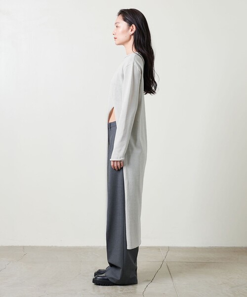 MARW UNITED ARROWS(マルゥ ユナイテッドアローズ)の「<MARW UNITED ARROWS>ペーパー スリット ワンピース(ワンピース・レディース・ブラック/ライトグレー・FREE)」の15枚目の写真