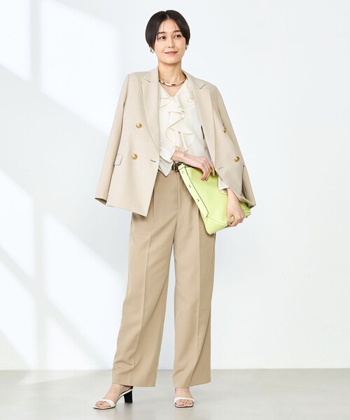 NOLLEY’S(ノーリーズ)の「【追加】(CLASSY5月号掲載)ラッフル衿とろみブラウス(シャツ/ブラウス・レディース・ネイビー/オフホワイト/ブルー/ホワイト系その他2/ベビーピンク・38)」の20枚目の写真