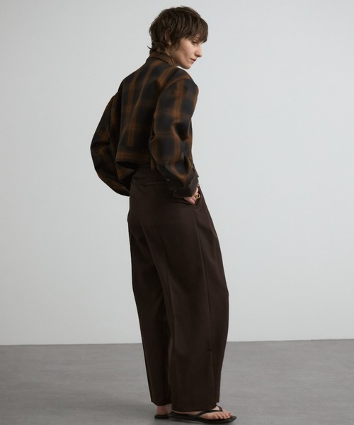 CREDONA（クレドナ）の「【THE C】 ICHIGUN PANTS/イチグンパンツ（スラックス・レディース・ブラウン/チャコールグレー/ブラック/イエロー系その他/ネイビー・0/1/2）」の13枚目の写真