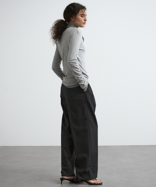 CREDONA（クレドナ）の「【THE C】 ICHIGUN PANTS/イチグンパンツ（スラックス・レディース・ブラウン/チャコールグレー/ブラック/イエロー系その他/ネイビー・0/1/2）」の20枚目の写真