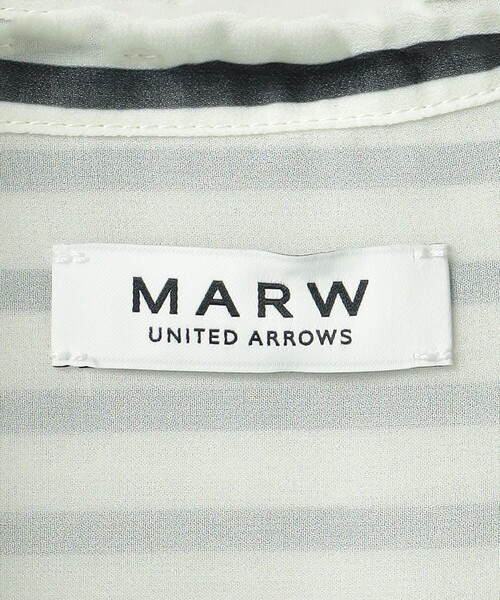 ＜MARW UNITED ARROWS＞ストライプ シアー オーバーシャツ UNITED ARROWS｜＜MARW UNITED ARROWS＞ストライプ シアー