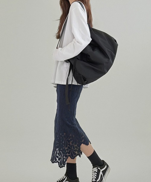 Miniministore（ミニミニストア）の「ショルダーバッグ 大容量 ナイロン鞄 黒（ショルダーバッグ・レディース・ブラック・FREE）」の14枚目の写真