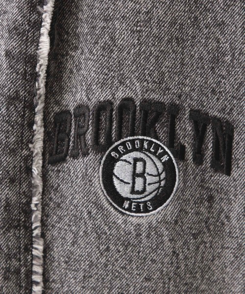 NBA(エヌビーエー)の「【NBA】別注/切り替えフリンジワイドデニムパンツ(デニムパンツ・メンズ・グレー/ブルー・MEDIUM/LARGE)」の20枚目の写真