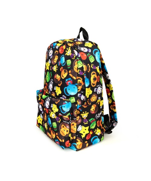 A BATHING APE(アベイシングエイプ)の「MILO 3D ALL PRINT PATTERN LARGE BACKPACK(バックパック/リュック・メンズ・ブラック・FREE)」の1枚目の写真