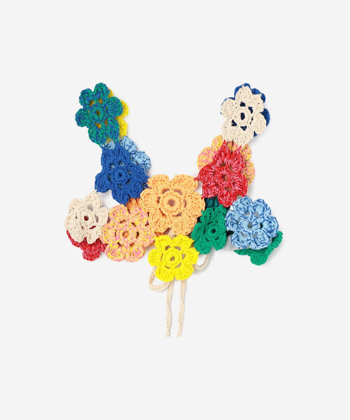 A MENDA フラワーモチーフ クロシェニット