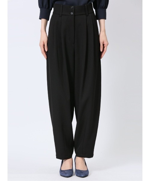 m.f.editorial（エムエフエディトリアル）の「【ストレッチ ウォッシャブル】m.f.エディトリアル レディース カーブパンツ(選べる2レングス)（その他パンツ・レディース・ブラック/ネイビー/グレー・MEDIUM/LARGE）」の6枚目の写真