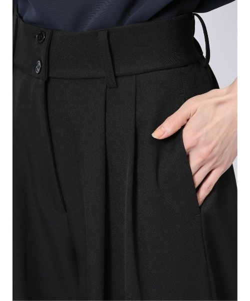 m.f.editorial（エムエフエディトリアル）の「【ストレッチ ウォッシャブル】m.f.エディトリアル レディース カーブパンツ(選べる2レングス)（その他パンツ・レディース・ブラック/ネイビー/グレー・MEDIUM/LARGE）」の9枚目の写真