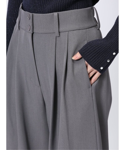 m.f.editorial（エムエフエディトリアル）の「【ストレッチ ウォッシャブル】m.f.エディトリアル レディース カーブパンツ(選べる2レングス)（その他パンツ・レディース・ブラック/ネイビー/グレー・MEDIUM/LARGE）」の21枚目の写真