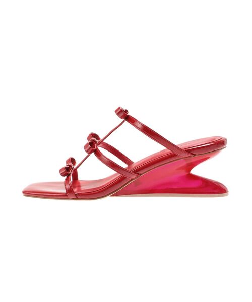 LAGUNAMOON(ラグナムーン)の「リボンストラップウエッジサンダル(サンダル・レディース・ブラック/レッド・SMALL/MEDIUM)」の9枚目の写真