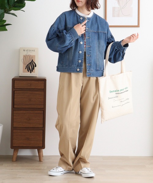 A.N.L(エーエヌエル レーベル)の「A.N.L デニムブルゾン(デニムジャケット・レディース・ダークネイビー/ネイビー・38)」の18枚目の写真
