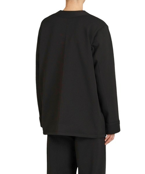 BALLAST ARK（バラストアーク）の「BALLAST ARK / バラストアーク：ECO BLUE KNIT JACKET：BA11-KJ01[AST]（ノーカラージャケット・メンズ・ネイビー/チャコール・L/M）」の14枚目の写真