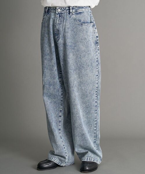 CRAFT STANDARD BOUTIQUE(クラフトスタンダードブティック)の「デニムバギーパンツ(デニムパンツ・メンズ・ブラック/インディゴブルー・L/M/XL)」の2枚目の写真