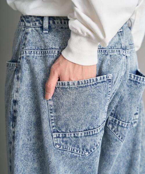 CRAFT STANDARD BOUTIQUE(クラフトスタンダードブティック)の「デニムバギーパンツ(デニムパンツ・メンズ・ブラック/インディゴブルー・L/M/XL)」の20枚目の写真