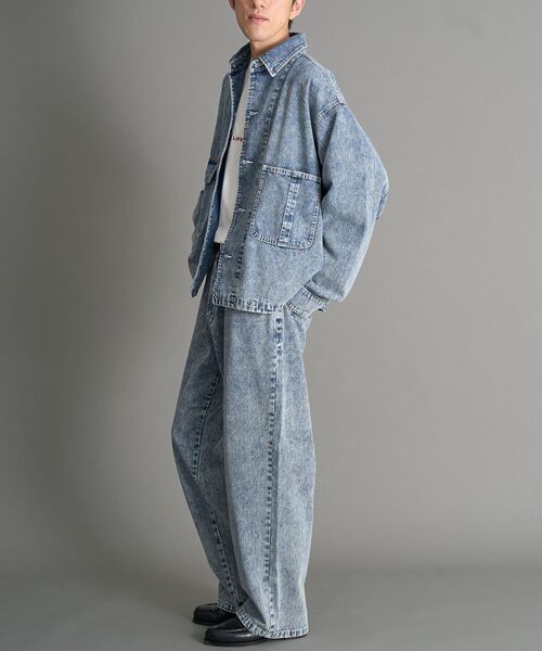 CRAFT STANDARD BOUTIQUE(クラフトスタンダードブティック)の「デニムバギーパンツ(デニムパンツ・メンズ・ブラック/インディゴブルー・L/M/XL)」の22枚目の写真