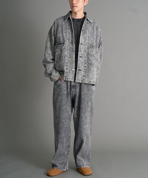 CRAFT STANDARD BOUTIQUE(クラフトスタンダードブティック)の「デニムバギーパンツ(デニムパンツ・メンズ・ブラック/インディゴブルー・L/M/XL)」の15枚目の写真