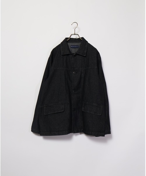 many men many mind(メニーメンメニーマインド)の「many men many mind /8ozデニム カバーオール、トラウザーパンツ セットアップ(セットアップ・メンズ・ブラック/ネイビー/グレー・MEDIUM/LARGE)」の4枚目の写真