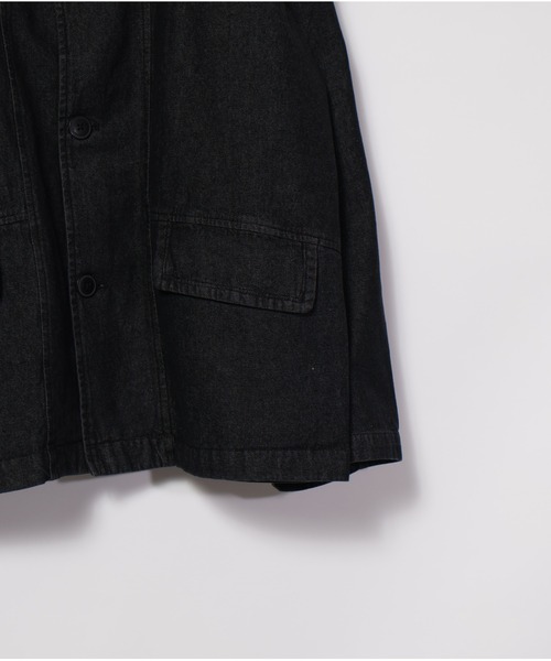 many men many mind(メニーメンメニーマインド)の「many men many mind /8ozデニム カバーオール、トラウザーパンツ セットアップ(セットアップ・メンズ・ブラック/ネイビー/グレー・MEDIUM/LARGE)」の8枚目の写真