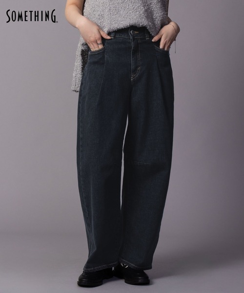 ボトムス Hana SOMETHING HANA TUCK CURVE PANTS（デニムパンツ）｜SOMETHING