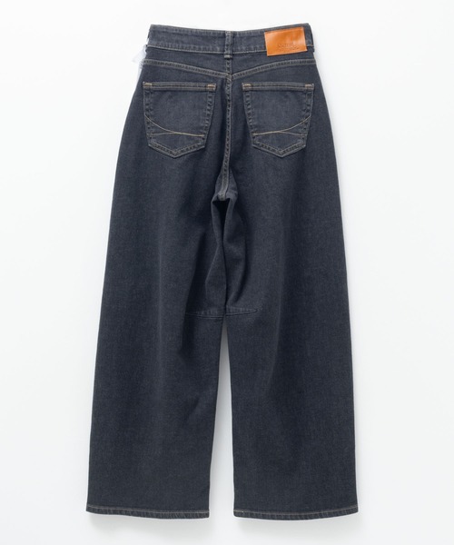 パンツ HANA SOMETHING ジーンズ デニム デニムパンツ HANA TUCK CURVE PANTS