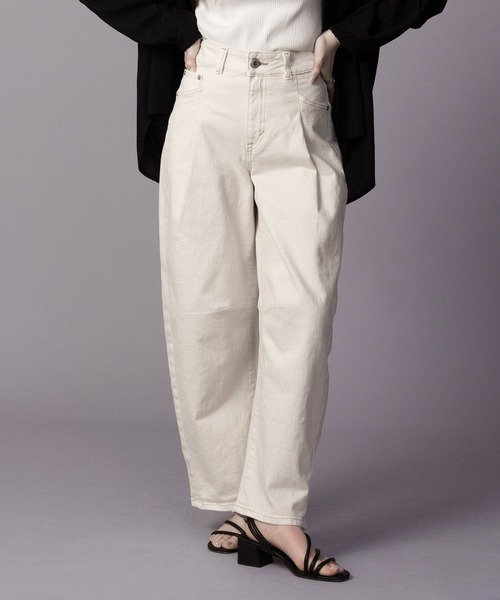 ボトムス Hana SOMETHING HANA TUCK CURVE PANTS（デニムパンツ）｜SOMETHING
