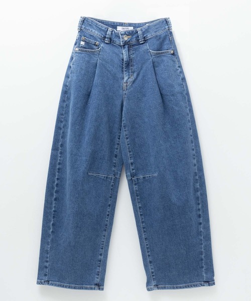 セール】SOMETHING HANA TUCK CURVE PANTS（デニムパンツ