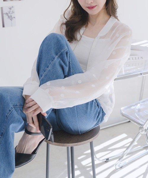 RU.TI.LE(ルチル)の「【RU.TI.LE】シアードットブルゾン(ブルゾン・レディース・ブラック/アイボリー・MEDIUM)」の20枚目の写真