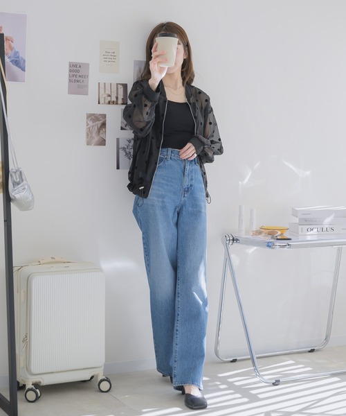 RU.TI.LE(ルチル)の「【RU.TI.LE】シアードットブルゾン(ブルゾン・レディース・ブラック/アイボリー・MEDIUM)」の18枚目の写真