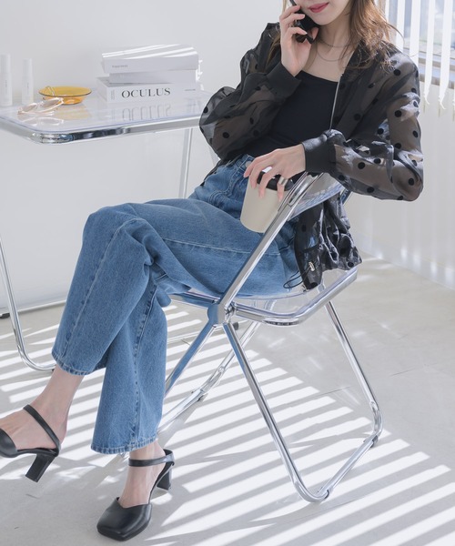 RU.TI.LE(ルチル)の「【RU.TI.LE】シアードットブルゾン(ブルゾン・レディース・ブラック/アイボリー・MEDIUM)」の12枚目の写真