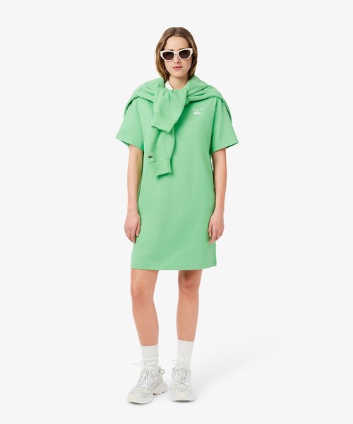【LACOSTE】シャツドレスワンピース セール】オーバーサイズTシャツドレス / ワンピース(ワンピース