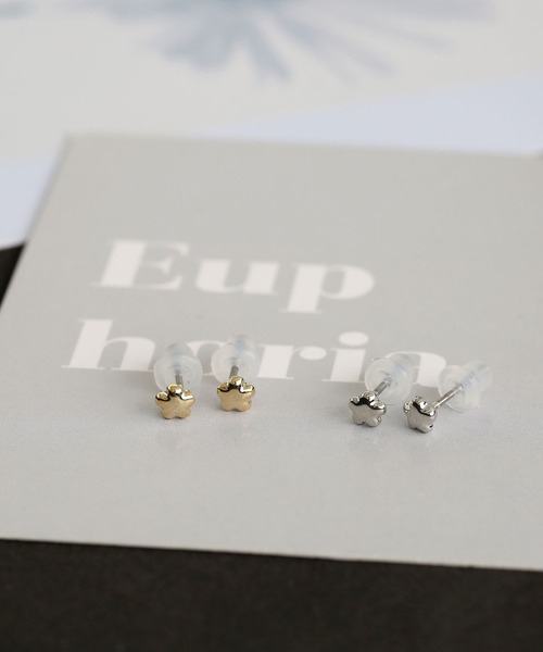 colleca la（コレカラ）の「ピュアチタンポスト ミニミニスターピアス［金属アレルギー対応］（ピアス（両耳用）・レディース・ゴールド/シルバー・FREE）」の6枚目の写真