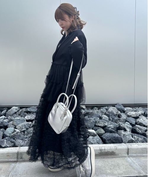 セール】tulle peplum jacket（テーラードジャケット）｜HONEY MI