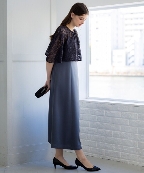 23区　22AW 新品　APPLAUDIR レースコンビドレス　ワンピース　38 APPLAUDIR】レースコンビ ドレス（ドレス）｜23区（ニジュウサンク）の