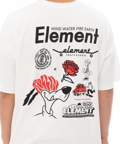 ELEMENT（エレメント）の「ELEMENT メンズ AGE OF SS Tシャツ 【2025年春夏モデル】/エレメントバックプリント半袖Tシャツ（Tシャツ/カットソー・メンズ・ブラック/ホワイト/グリーン系その他/マルチ・X-LARGE/LARGE/MEDIUM）」の7枚目の写真