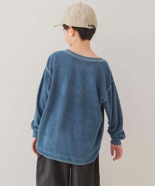 URBAN RESEARCH DOORS（アーバンリサーチドアーズ）の「パイルステッチロンTee（Tシャツ/カットソー・キッズ・ネイビー/ブルー・105/120/135/150）」の2枚目の写真