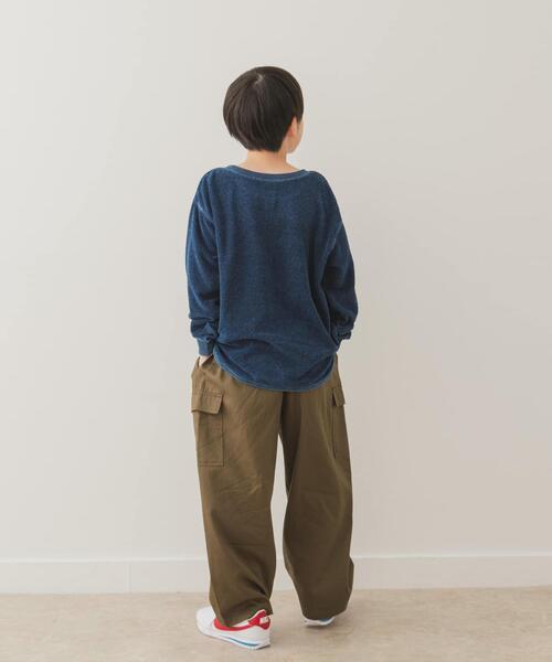 URBAN RESEARCH DOORS（アーバンリサーチドアーズ）の「パイルステッチロンTee（Tシャツ/カットソー・キッズ・ネイビー/ブルー・105/120/135/150）」の3枚目の写真