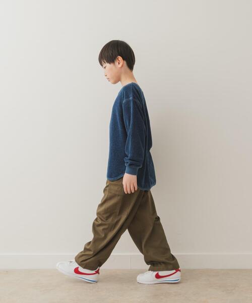 URBAN RESEARCH DOORS（アーバンリサーチドアーズ）の「パイルステッチロンTee（Tシャツ/カットソー・キッズ・ネイビー/ブルー・105/120/135/150）」の4枚目の写真