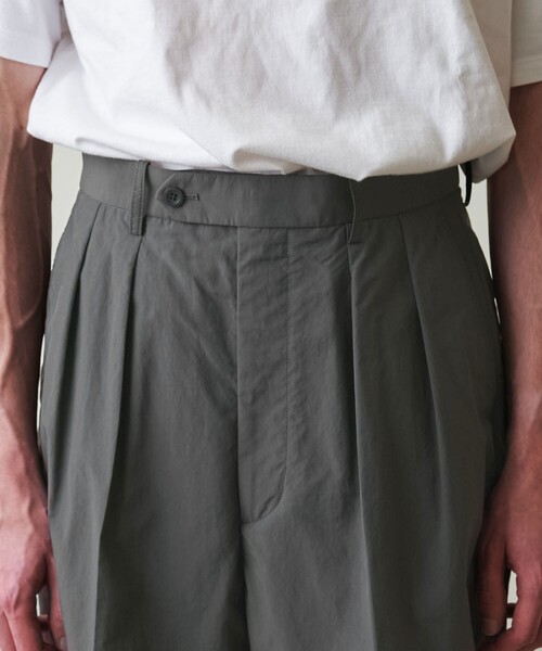 Steven Alan（スティーブンアラン）の「＜Steven Alan＞ サプレックス インツープリーツ ドレス トラウザーズ（スラックス・メンズ・ブラック/ダークグレー・S/M/L/XL）」の14枚目の写真