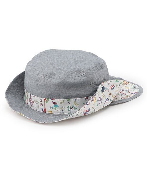 sense of wonder（センスオブワンダー）の「【オーガニック】リバティBOYS日除け帽子（ハット・キッズ・ネイビー/ブルー/ホワイト系・48-50cm/52-54cm/50-52cm）」の3枚目の写真