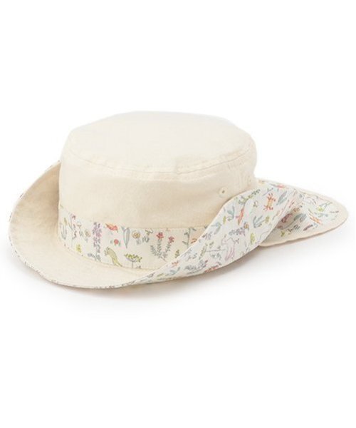 sense of wonder（センスオブワンダー）の「【オーガニック】リバティBOYS日除け帽子（ハット・キッズ・ネイビー/ブルー/ホワイト系・48-50cm/52-54cm/50-52cm）」の4枚目の写真