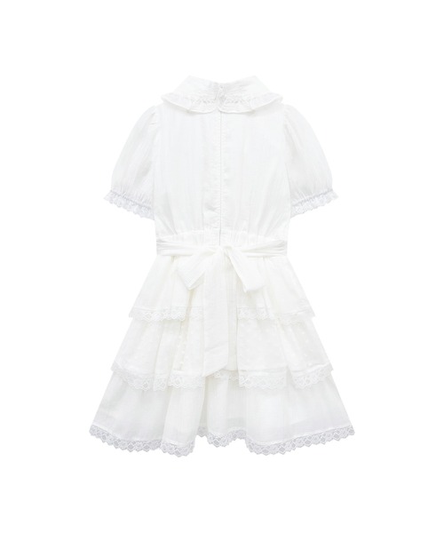 Honey Cinnamon（ハニーシナモン）の「シアーチェックフリルワンピース（ワンピース・レディース・ホワイト/サックスブルー・FREE）」の11枚目の写真