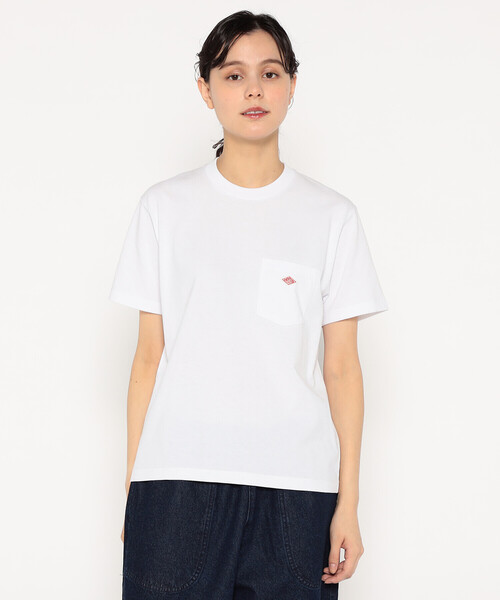 DANTON（ダントン）の「WOMEN'S SHORT SLEEVE POCKET T-SHIRT PLAIN（Tシャツ/カットソー・レディース・ホワイト/ライトグレー/ブラック/ダークグリーン/ネイビー/ダークグレー/ブルー系その他・S/M/XS）」の2枚目の写真
