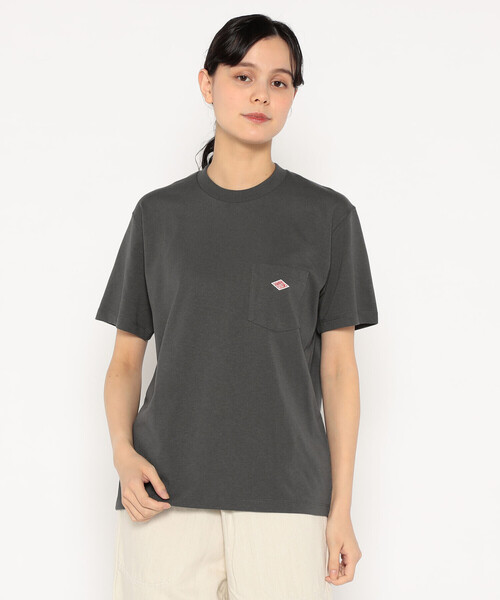 DANTON（ダントン）の「WOMEN'S SHORT SLEEVE POCKET T-SHIRT PLAIN（Tシャツ/カットソー・レディース・ホワイト/ライトグレー/ブラック/ダークグリーン/ネイビー/ダークグレー/ブルー系その他・S/M/XS）」の4枚目の写真