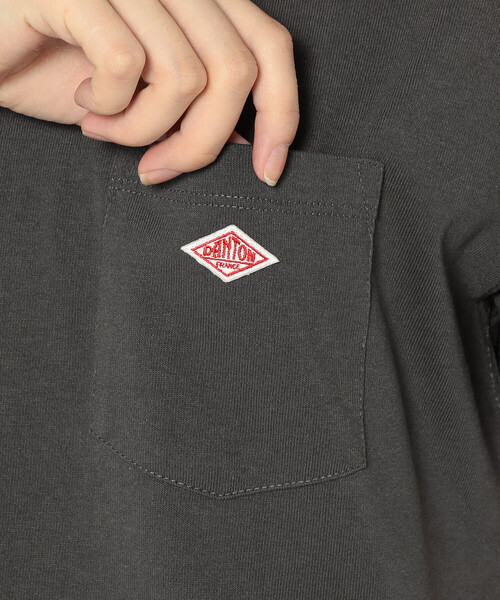 DANTON（ダントン）の「WOMEN'S SHORT SLEEVE POCKET T-SHIRT PLAIN（Tシャツ/カットソー・レディース・ホワイト/ライトグレー/ブラック/ダークグリーン/ネイビー/ダークグレー/ブルー系その他・S/M/XS）」の9枚目の写真